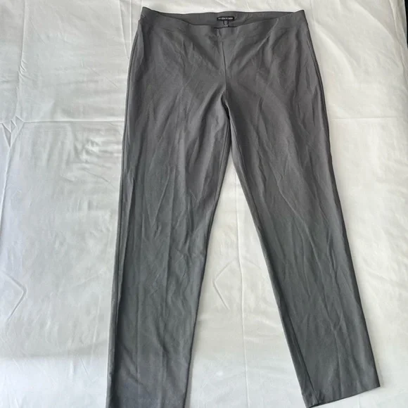 Eileen Fisher Grey Pull-On Straight Leg Pants - Picture 7 of 7